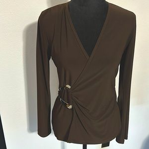 Perfect Brown Joseph Ribkoff top Size 6